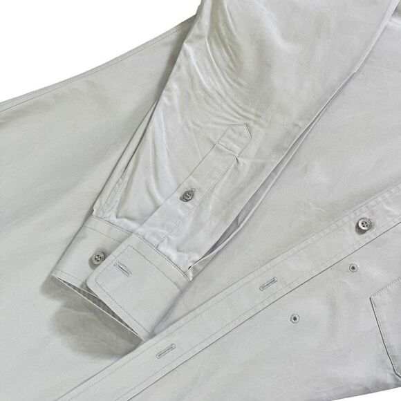 Balenciaga Fitted Wrap Shirt in Light Grey - Picture 6 of 15